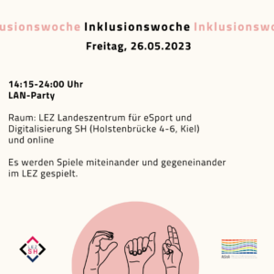 CAU Inklusionswoche – Zocken für alle